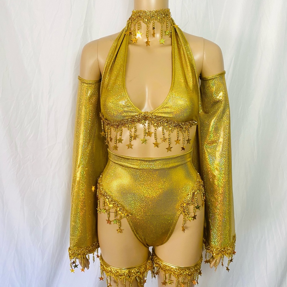 - Stars and Moons Galaxy Celestial Rave  Festival Outfit